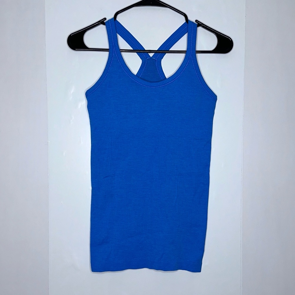 lululemon athletica Blue Racerback Tank Top